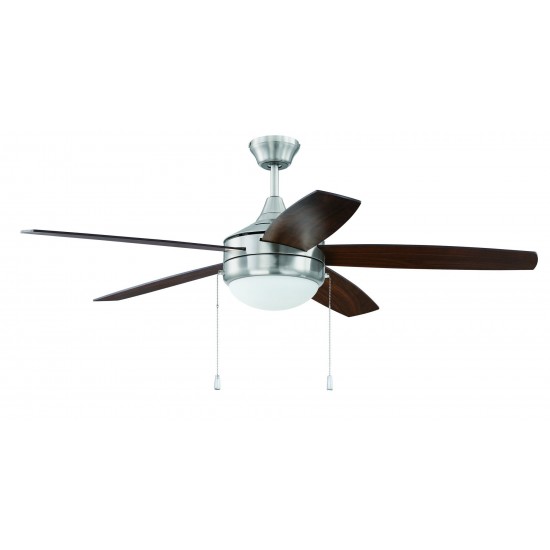 52" Phaze 5 Ceiling Fan in Brushed Polished Nickel, PHA52BNK5