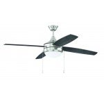 52" Phaze 4 Ceiling Fan in Brushed Polished Nickel, PHA52BNK4-BNGW