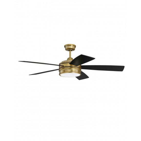 52" Braxton Ceiling Fan in Satin Brass