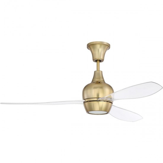 52" Bordeaux Ceiling Fan inSatin Brass, BRD52SB3-UCI