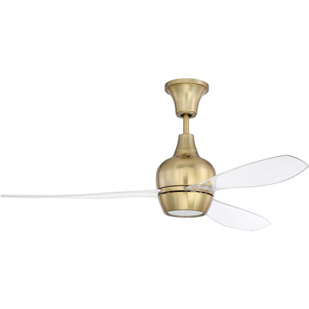 52" Bordeaux Ceiling Fan inSatin Brass, BRD52SB3-UCI