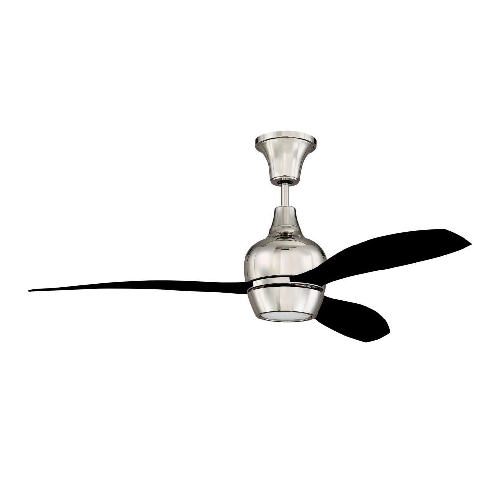 52" Bordeaux Ceiling Fan in Polished Nickel, BRD52PLN3-FB-UCI