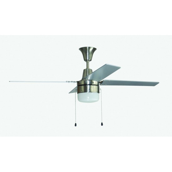 48" Connery Ceiling Fan with Pull Chain and Integrated Light