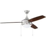 52" Phaze 3 Ceiling Fan in Brushed Polished Nickel, PHA52BNK3-UCI