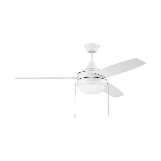 52" Phaze 3 Ceiling Fan in White