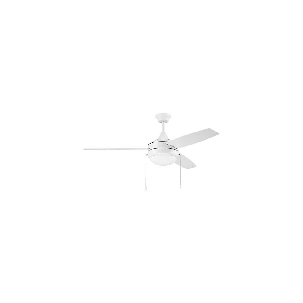 52" Phaze 3 Ceiling Fan in White