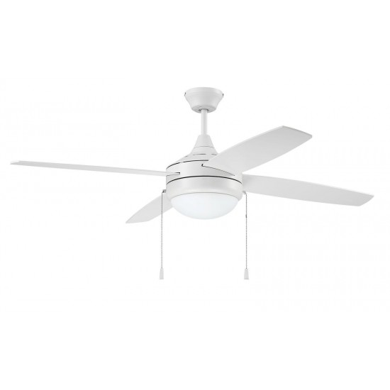 52" Phaze 4 Ceiling Fan in White, PHA52W4-UCI