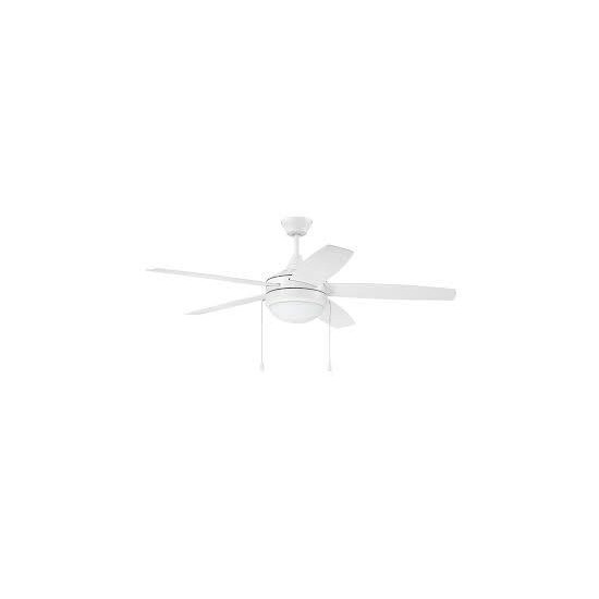 52" Phaze 5 Ceiling Fan in White, PHA52W5-UCI