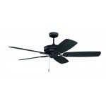 56" Supreme Air Plus Ceiling Fan in Flat Black