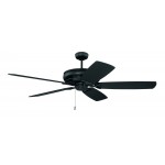 62" Supreme Air Plus Ceiling Fan in Flat Black