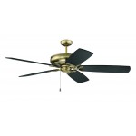 62" Supreme Air Plus Ceiling Fan in Satin Brass