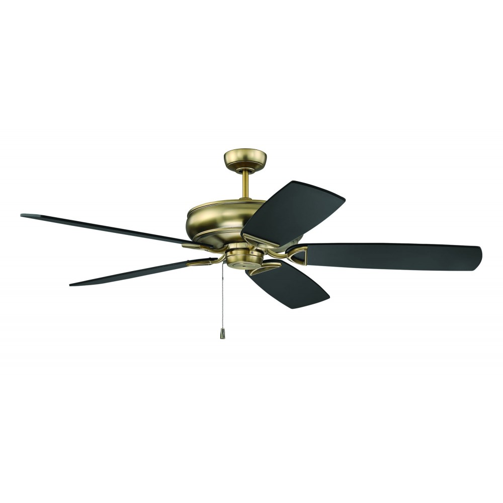 62" Supreme Air Plus Ceiling Fan in Satin Brass