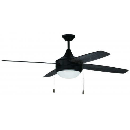 52" Phaze 4 Ceiling Fan in Flat Black