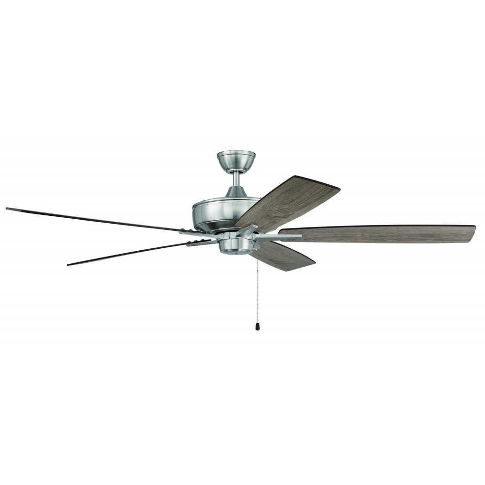 60" Super Pro Fan with Blades in Brushed Polished Nickel