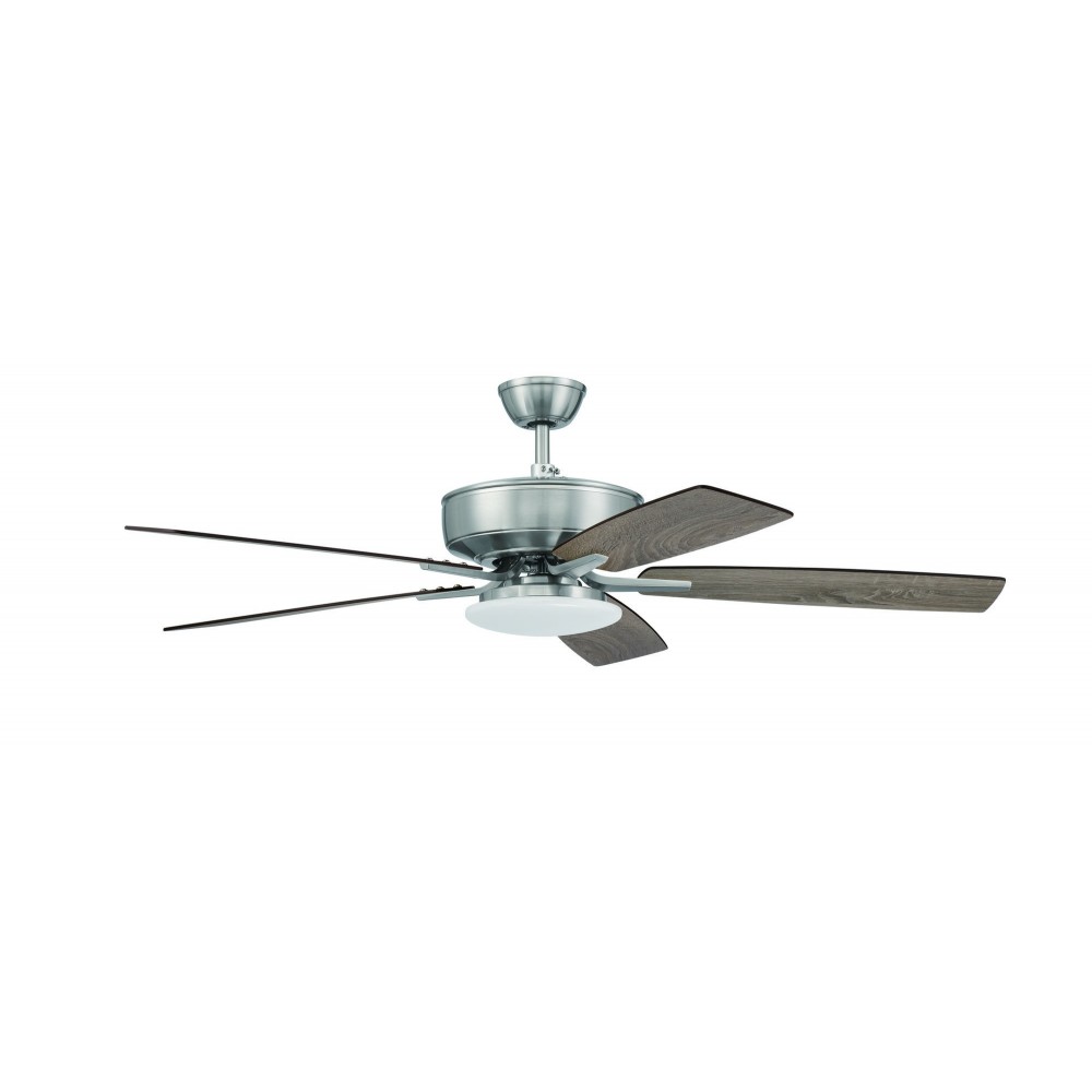 52" Pro Plus Fan w/ Low Profile Light Kit and Blades in Brushed Polished Nickel