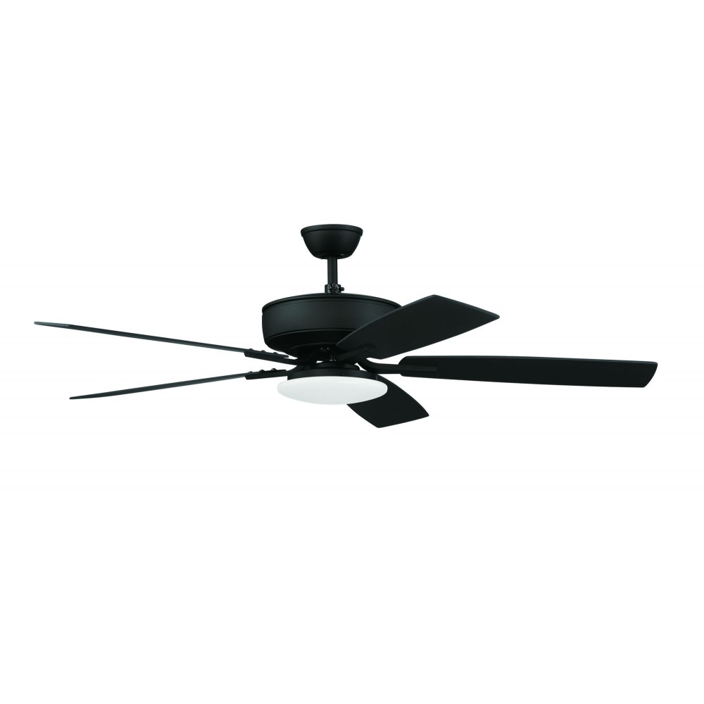 52" Pro Plus Fan with Low Profle Light Kit and Blades in Espresso