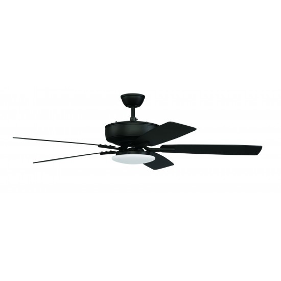 52" Pro Plus Fan with Low Profile Light Kit and Blades in Flat Black