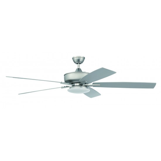60" Super Pro Fan with Low Profile Light Kit and Blades in Brushed Satin Nickel