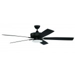 60" Super Pro Fan with Low Profile Light Kit and Blades in Flat Black