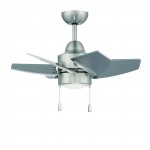 24" Propel II Ceiling Fan in Brushed Polished Nickel