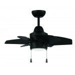 24" Propel II Ceiling Fan in Flat Black