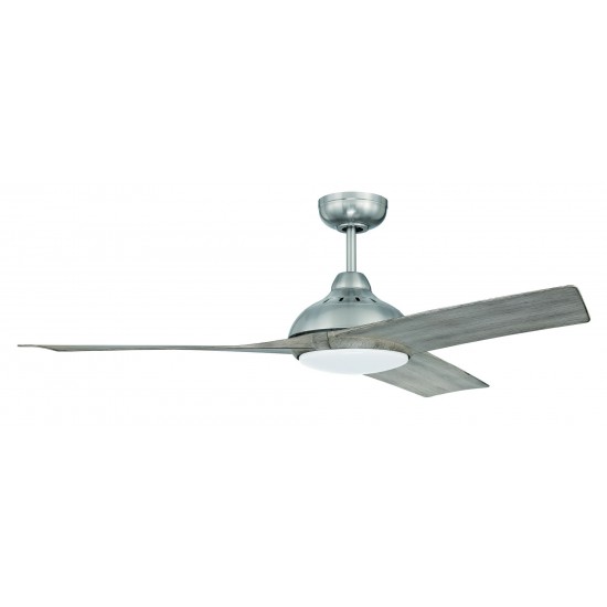 54" Beckham Ceiling Fan in Brushed Polished Nickel