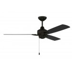 52" Moto Fan in Flat Black