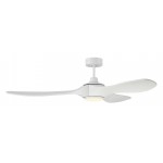 60" Envy Fan White, White Finish Blades, Light Kit included (Optional)