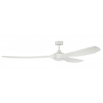 84" Envy Fan White Finish Blades, light kit included (Optional)