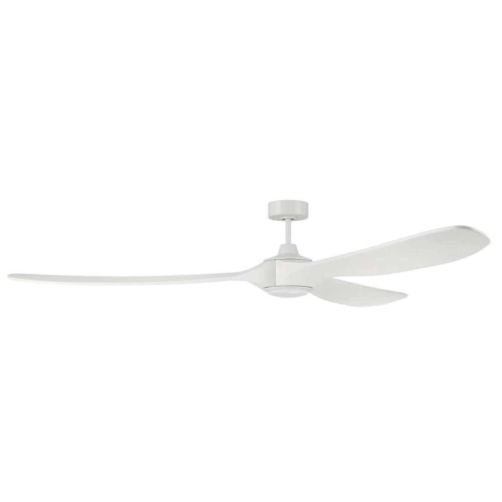 84" Envy Fan White Finish Blades, light kit included (Optional)