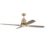 60" Ricasso Ceiling Fan in Satin Brass