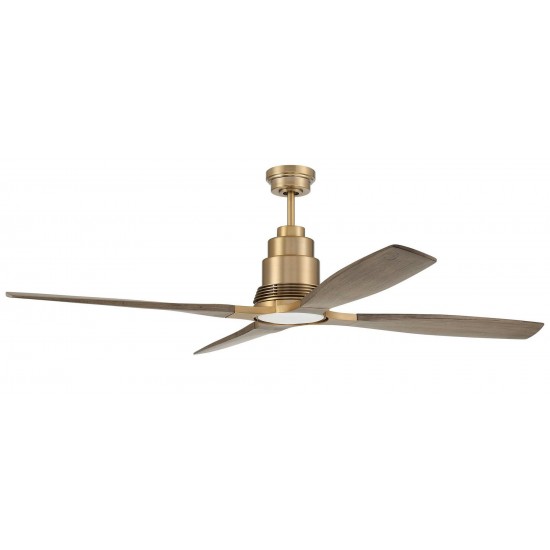 60" Ricasso Ceiling Fan in Satin Brass