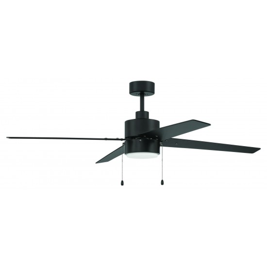 52" Terie Fan in Flat Black