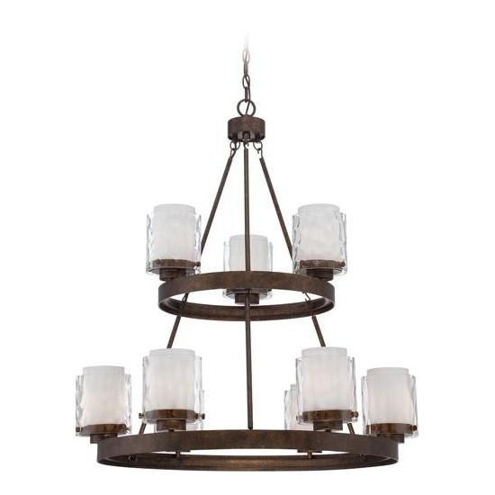 Kenswick 9 Light Chandelier in Peruvian Bronze