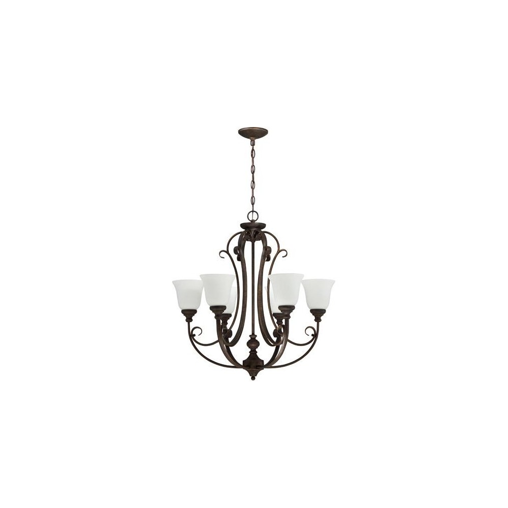 Barrett Place 6 Light Chandelier in Mocha Bronze, 24226-MB-WG