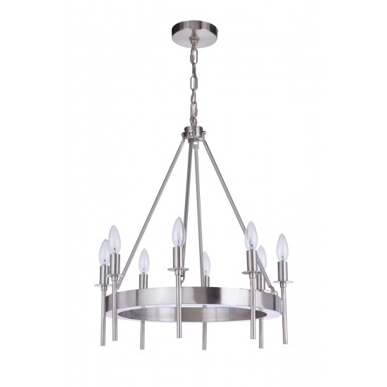 8 Light Chandelier, 54328-BNK