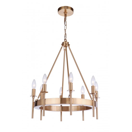 8 Light Chandelier, 54328-SB