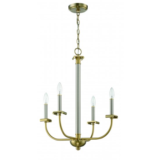 4 Light Chandelier, 54824-BNKSB