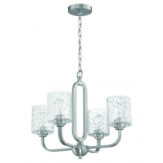 4 Light Chandelier, 54224-BNK