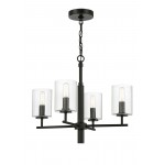 Hailie 4 Light Chandelier Flat Black