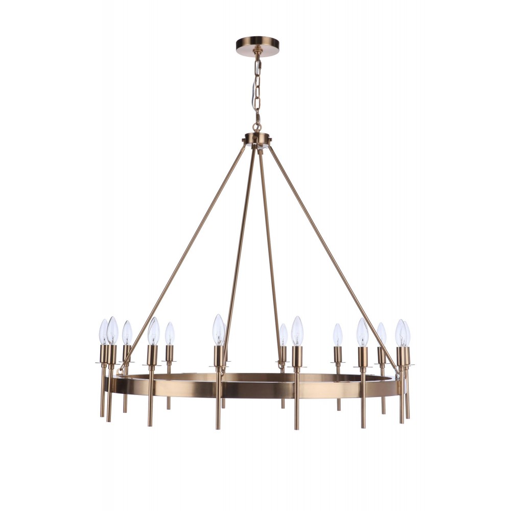 Larrson Chandelier 14 Light Satin Brass