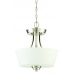 Grace 2 Light Convertible Semi Flush in Brushed Polished Nickel, 41952-BNK