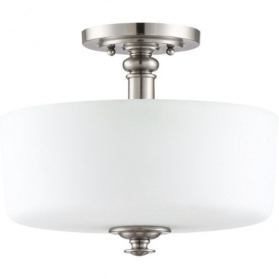 Dardyn Convertible Semi Flush 3 Light Brushed Polished Nickel, 49853-BNK