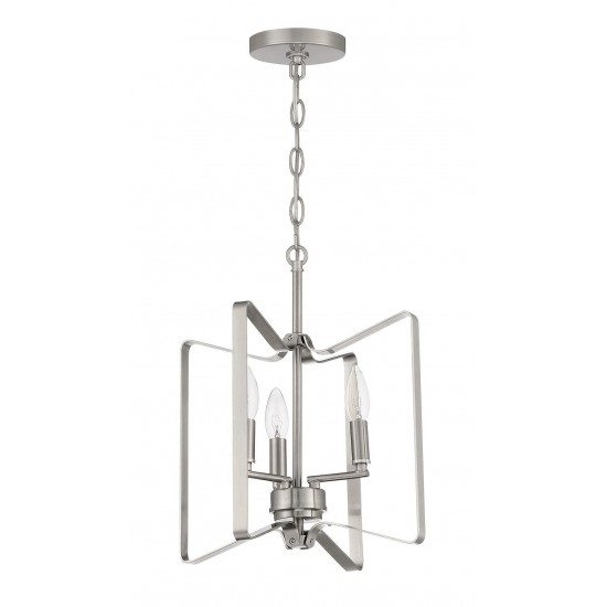 Shayna Convertible Semi Flush 3 Light, Brushed Polished Nickel