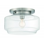 1 Light 12" Flushmount, X3112-BNK