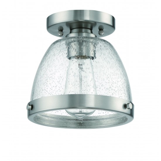 1 Light 9.5" Flushmount, X1410-BNK