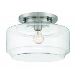 1 Light 14" Flushmount, X3114-BNK