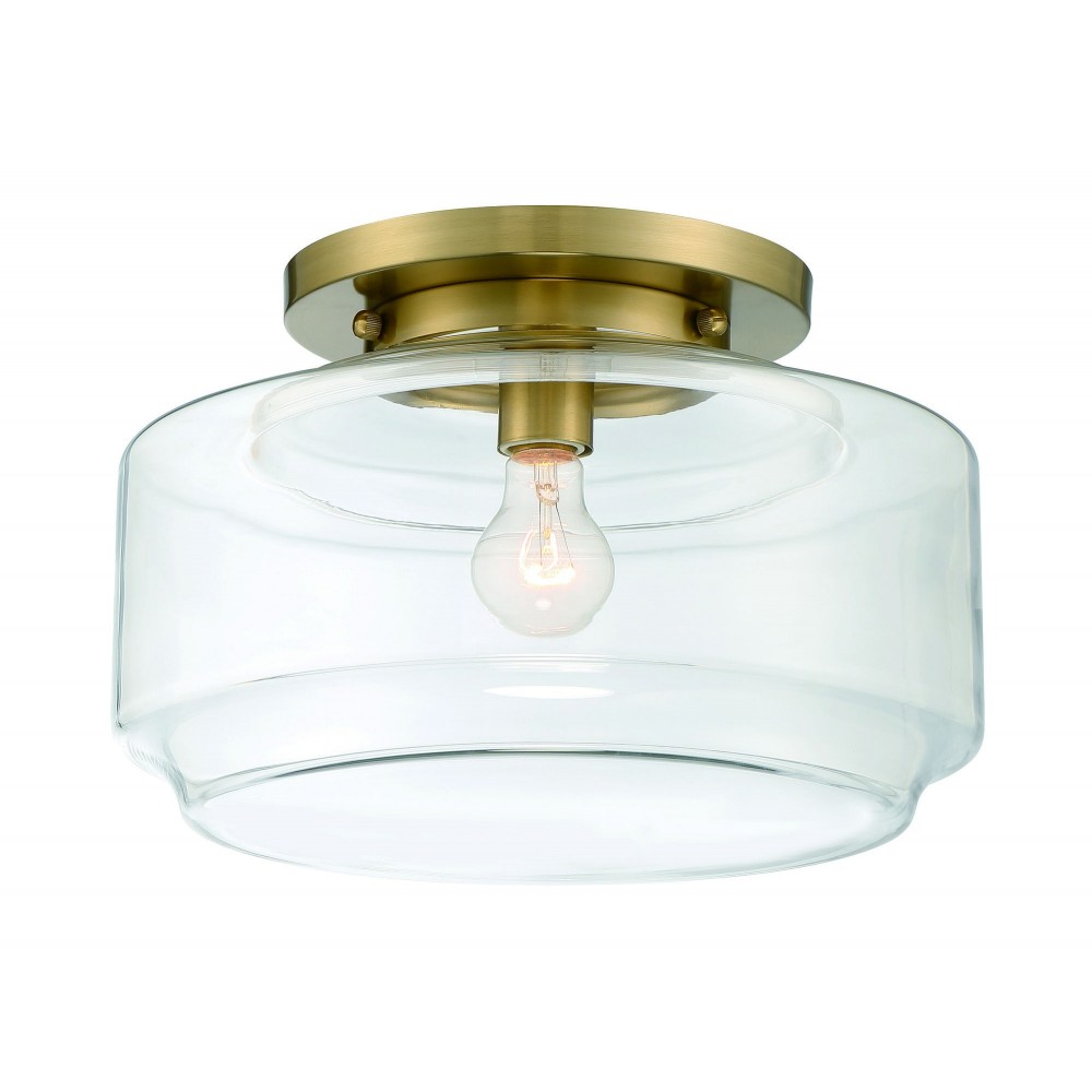 1 Light 14" Flushmount, X3114-SB