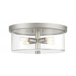 Hailie Flushmount 4 Light Satin Nickel