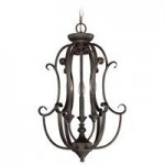 Barrett Place 6 Light Cage Foyer in Mocha Bronze